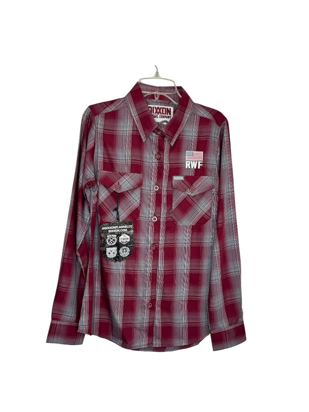 Dixxon Syrah Bamboo Long Sleeve Bamboo Blend Shirt Size S New